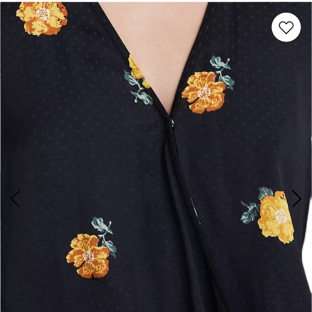 Madewell Bubble-Sleeve Wrap Top in Floating Florets - Picture 5 of 5